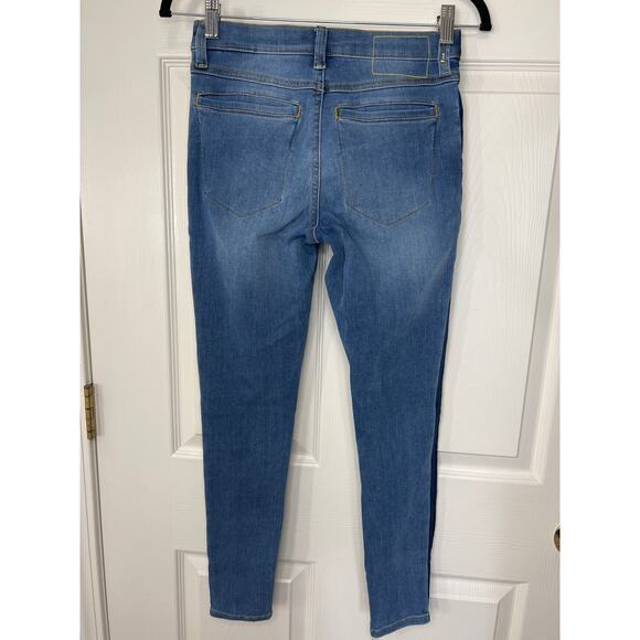 Lole Denim Jeans Skinny Leg Mid Rise Tuxedo Stripe 26 - Picture 6 of 11